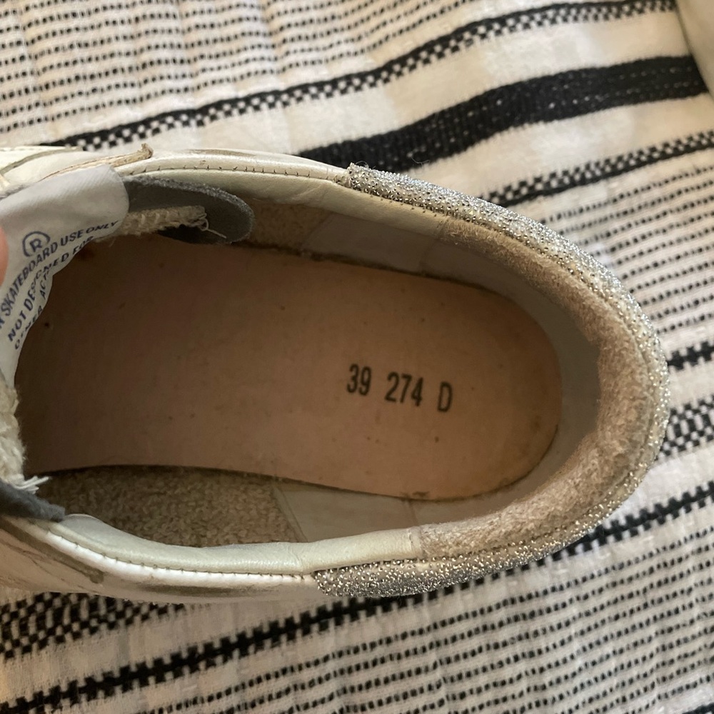 Golden Goose White and Gray Sneakers - Picture 8 of 9
